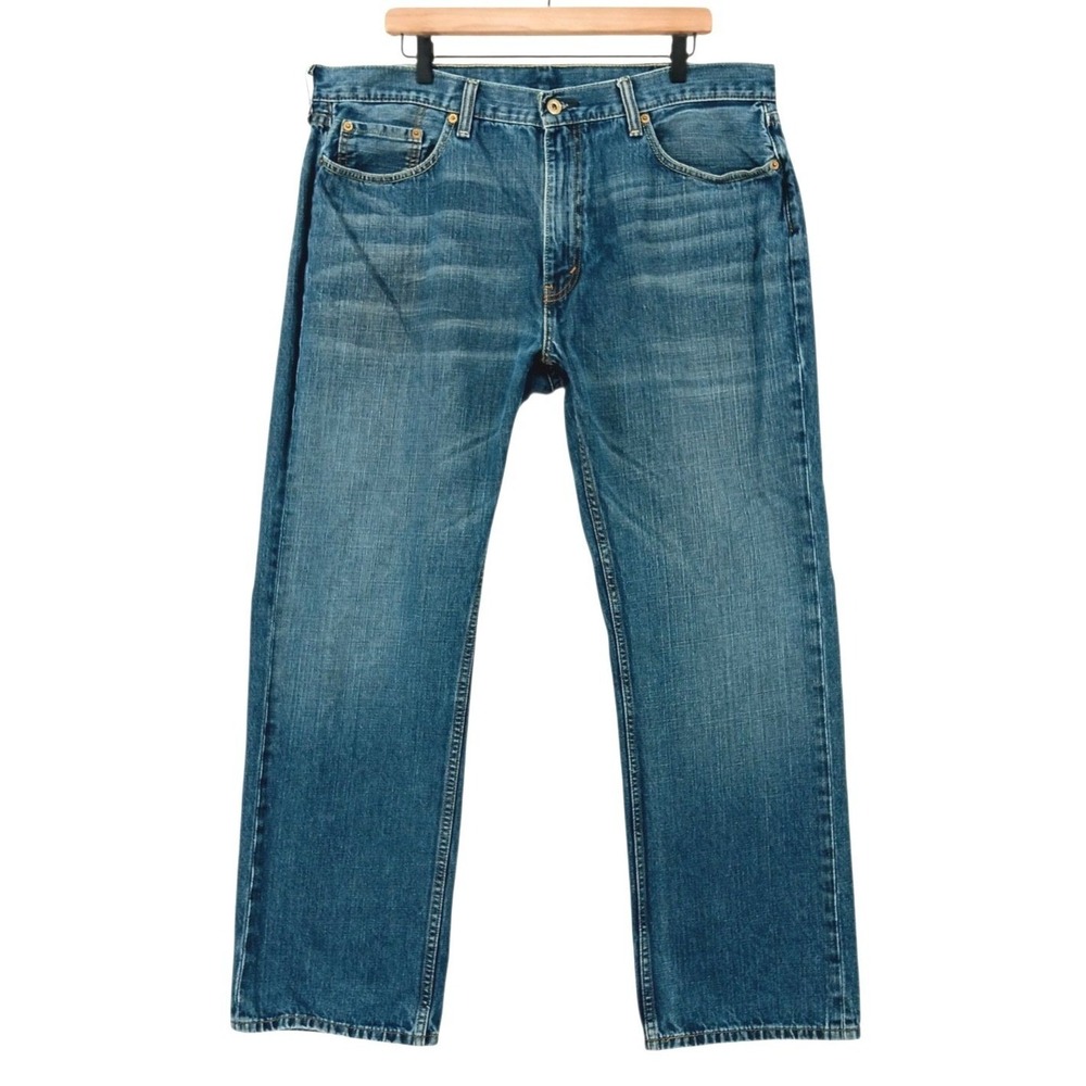 Levi's 559 Jeans 39x31 (Tag 40x32) Blue Relaxed Straight Denim Cowboy Whiskers